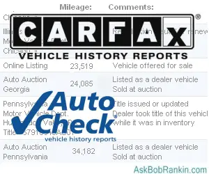 Carfax Auto History