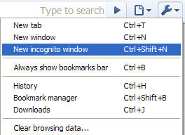 Chrome private browsing