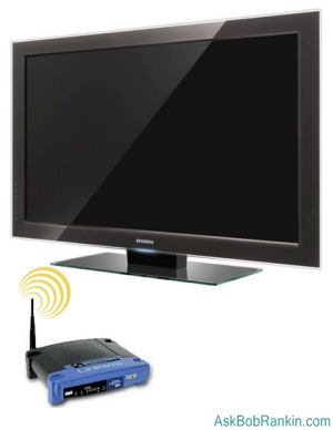 Internet connected HDTV