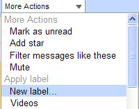 gmail labels and filters