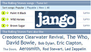 Jango internet radio