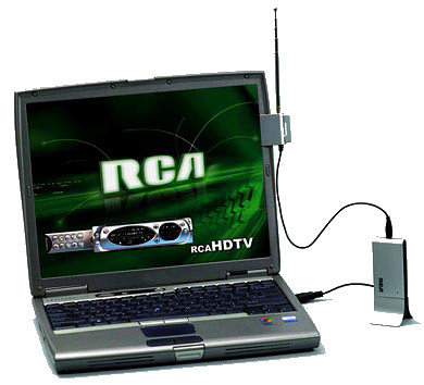 Laptop with USB HDTV tuner