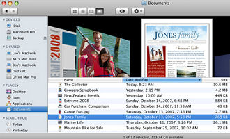 Leopard's Finder looks a lot like iTunes!