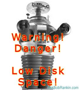 Ignore Low Disk Space Warning?