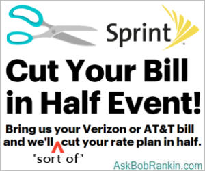 Sprint Cut Your Bill in Half Offer