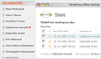 ThinkFree online office suite