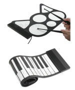USB Roll-Up Piano and Drum Sets