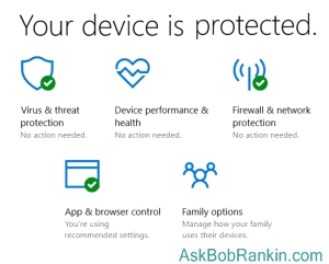 Windows 10 Security app