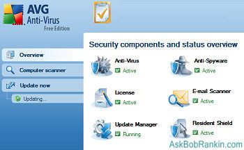 AVG Free anti-virus software