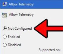 enable telemetry