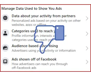 Facebook ad controls