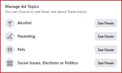 Facebook Ad Topics