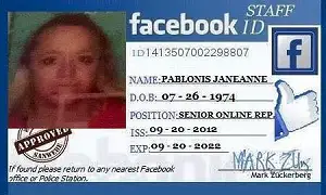 Facebook fake staff ID