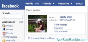 facebook profile