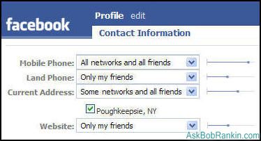 Facebook privacy settings