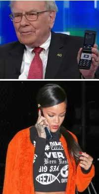 flip phone buffett rihanna