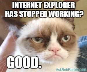 Internet Explorer Has Stopped Working