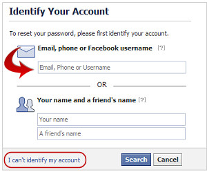 Lost My Facebook Password