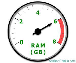 Windows RAM memory monitor