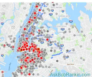 NYC Mesh Network map