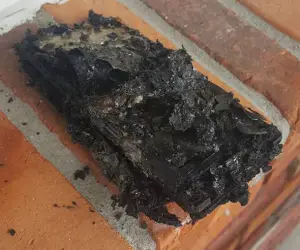 Samsung Galaxy Note 7 charred