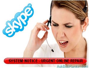 Skype Online Repair Scam